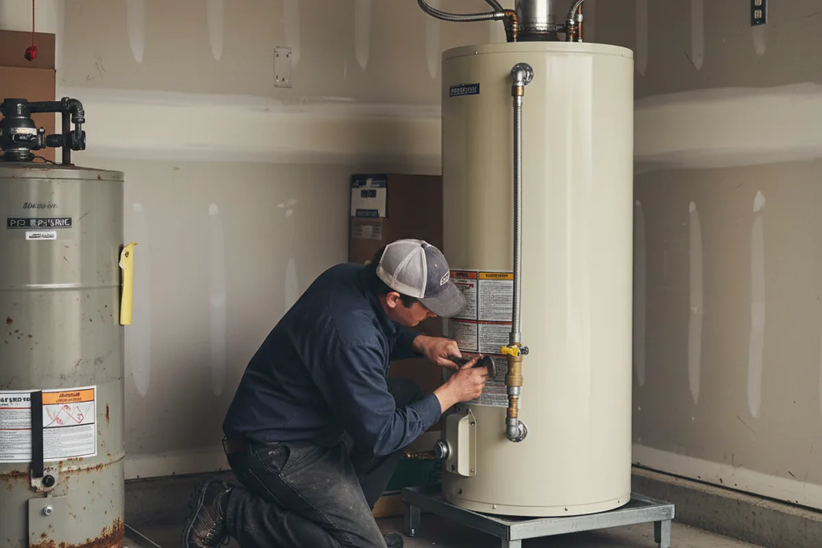 Water heater and shutoff valve replacement in West Mifflin